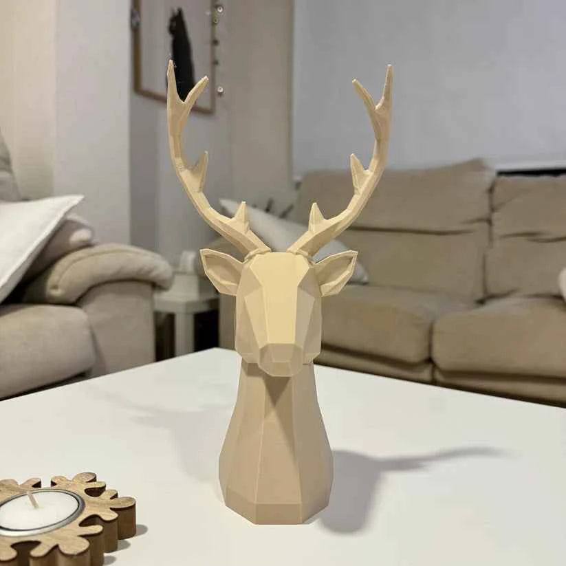 Cabeza de Reno Decorativa