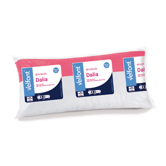 Almohada de Firmeza Media con Relleno de Fibra Virgen y Tejido de Alta Calidad - Kay Mobiliari
