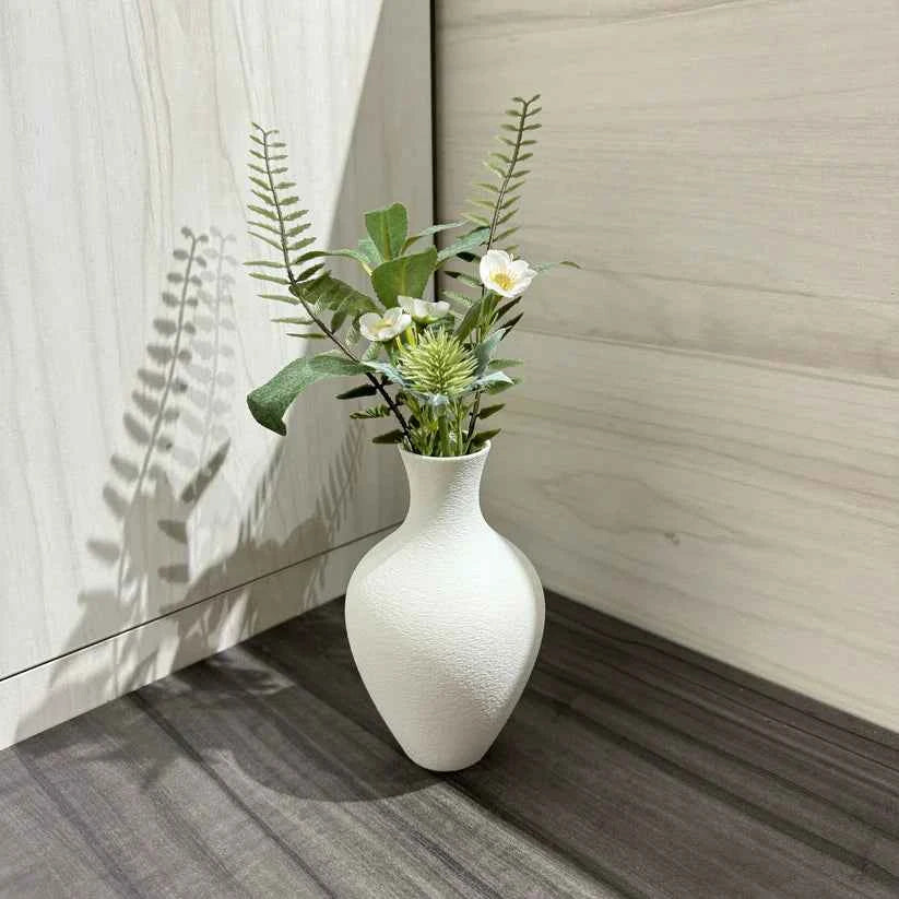 Mini Jarrón Decorativo con Efecto Piedra