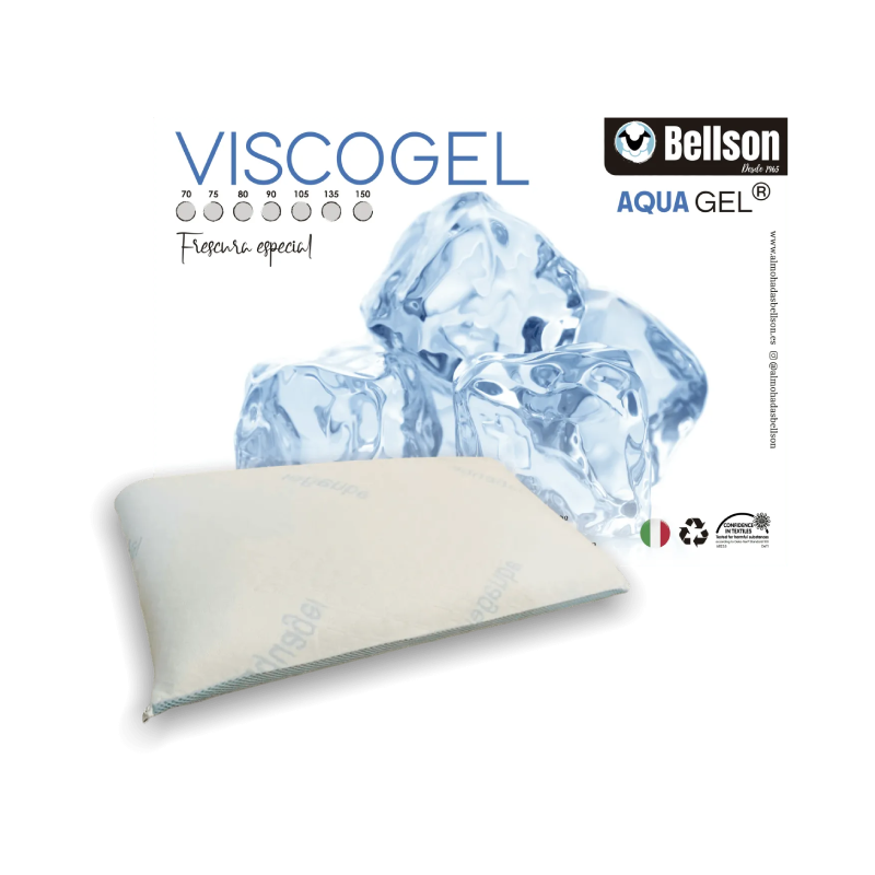 Almohada Viscoelástica con Gel Termorregulador y Firmeza Media