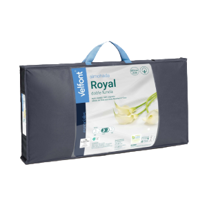 Almohada Royal de Firmeza Media-Alta con Fibra Reciclada y Doble Funda Satinada