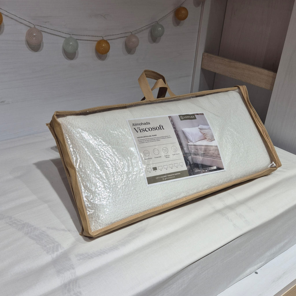 Almohada Viscosoft | Viscoelástica Gel Suave y Tejido con Viscosa